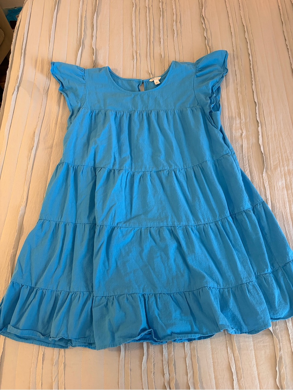 Cato Tiered Flutter Sleeve Dress | Size XL